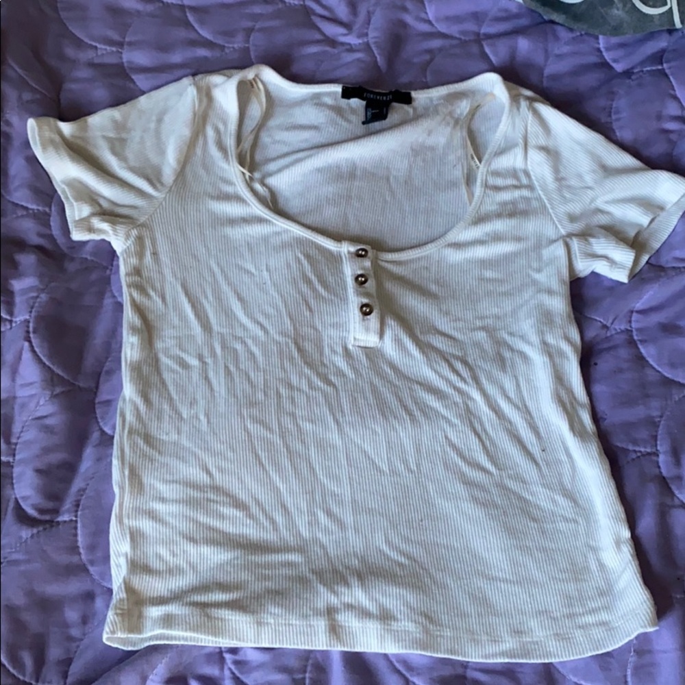 White crop-top